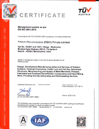 Quality Management certificate published by Tritech