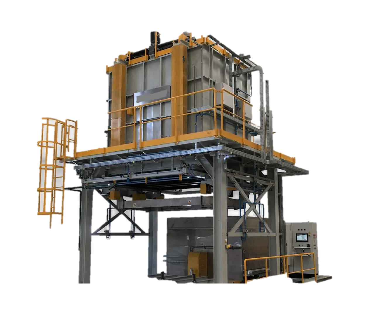 Drop-Bottom Annealing Setup